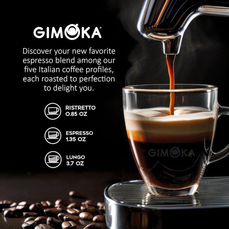 Gimoka - Compatibile Per Easy Serving Espresso - Cialde Ese 44-50 Cialde - Gusto GRAN BAR INTENSO - Intensità 12 - In Carta Compostabile - 1 unità (Confezione da 50) Gimoka - Compatibile Per Easy Serving Espresso - Cialde Ese 44-50 Cialde - Gusto GRAN BAR INTENSO - Intensità 12 - In Carta Compostabile - 1 unità (Confezione da 50)