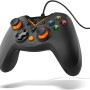 KROM Game controller KEY -NXKROMKEY- Controller cablato e, X-input è Direct - input, Joystick e trigger analogici, turbo, compatibile con PC, Play station 3 è android 4,2, nero