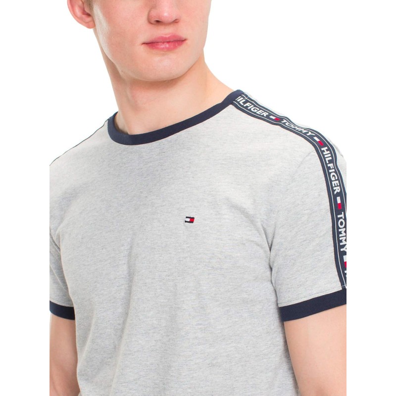 Tommy Hilfiger Magliette a Maniche Corte Uomo - S Grigio (Grey Heather) Tommy Hilfiger Magliette a Maniche Corte Uomo - S Grigio (Grey Heather)