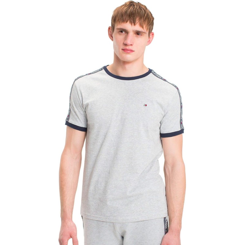 Tommy Hilfiger Magliette a Maniche Corte Uomo - S Grigio (Grey Heather) Tommy Hilfiger Magliette a Maniche Corte Uomo - S Grigio (Grey Heather)