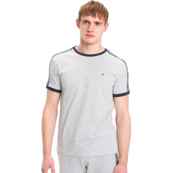 Tommy Hilfiger Magliette a Maniche Corte Uomo - S Grigio (Grey Heather)