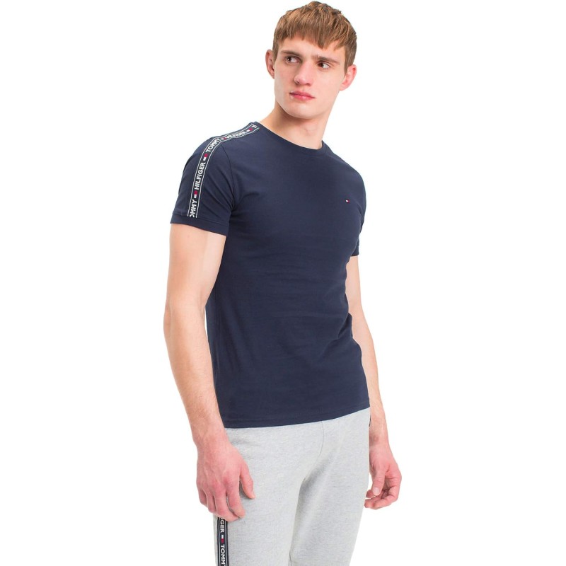 Tommy Hilfiger Magliette a Maniche Corte Uomo - L Blu (Navy Blazer) Tommy Hilfiger Magliette a Maniche Corte Uomo - L Blu (Navy Blazer)