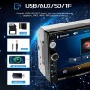 Podofo 2 DIN Autoradio Bluetooth 7 Pollici Touch Screen Dulica Schermo per Android/iOS Radio FM USB AUX-in SD/TF 2Din Auto Lettore multimediale +Fotocamera+Telecomando