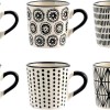 H&h set 6 tazze caff vhera in stoneware cc 90