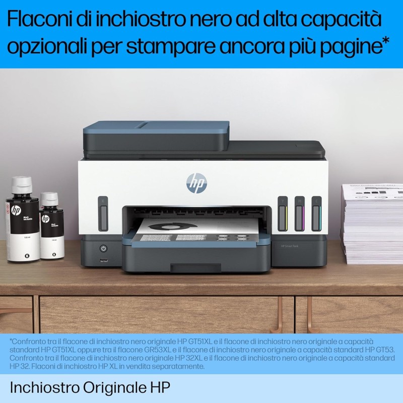 HP 31 1VU26AE, Flacone di Inchiostro Termico Originale da 8.000 Pagine, Compatibile con Stampanti senza Cartucce Smart Tank 100, 300, 400, 500, 600, Ciano - Ciano