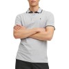 JACK & JONES Polo Plain Shirt Collar Polo - XXL Grigio (Light Grey/Melange) JACK & JONES Polo Plain Shirt Collar Polo - XXL Grigio (Light Grey/Melange)