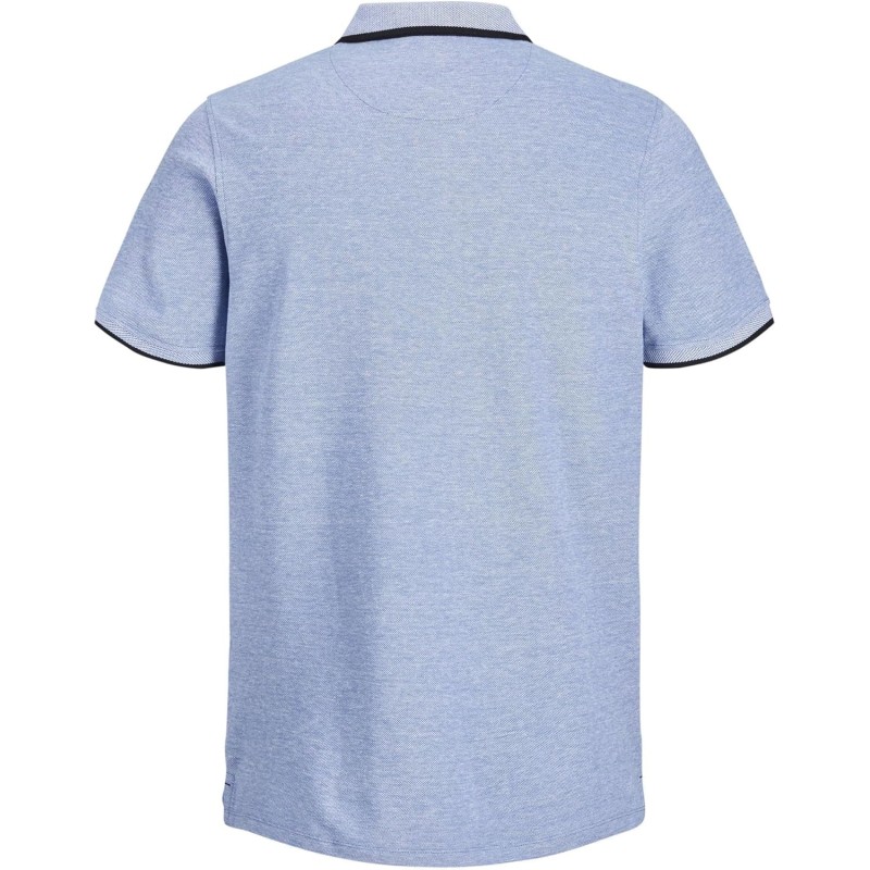 JACK & JONES Polo Plain Shirt Collar Polo - XS Bright Cobalt JACK & JONES Polo Plain Shirt Collar Polo - XS Bright Cobalt