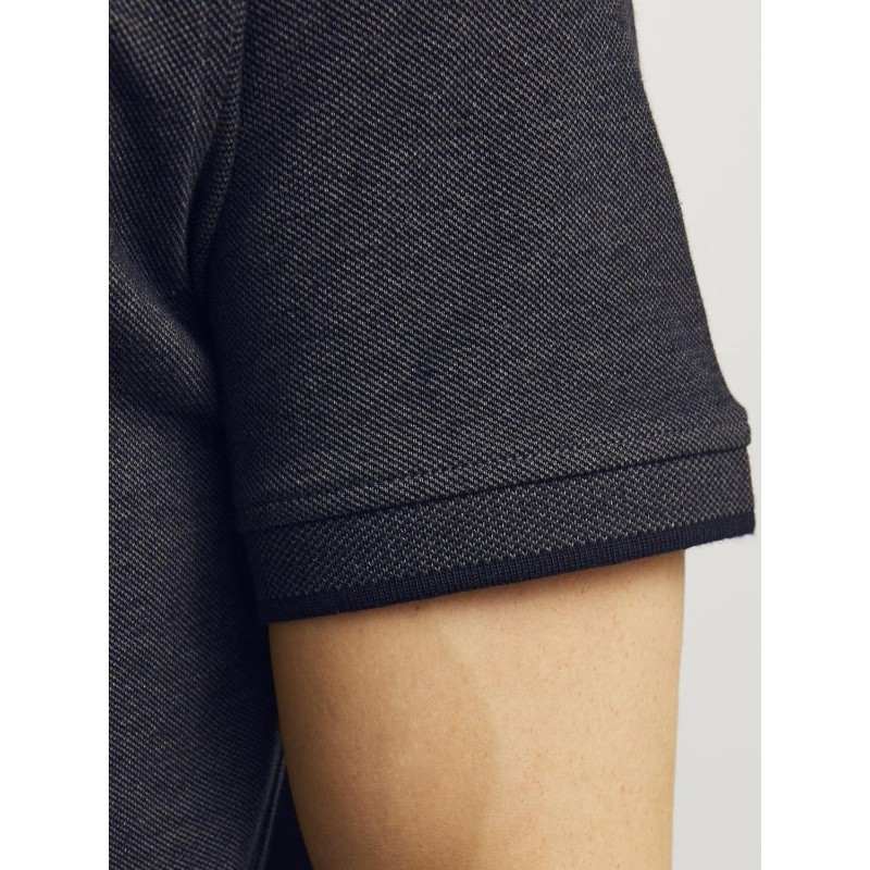 JACK & JONES Polo Plain Shirt Collar Polo - S Grigio (Dark Grey Melange Detail: Slim F... JACK & JONES Polo Plain Shirt Collar Polo - S Grigio (Dark Grey Melange Detail: Slim F...