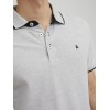 JACK & JONES Polo Plain Shirt Collar Polo - XS Grigio (Light Grey/Melange) JACK & JONES Polo Plain Shirt Collar Polo - XS Grigio (Light Grey/Melange)