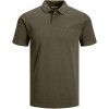 JACK & JONES Polo Plain Shirt Collar Polo - XXL Verde (Olive Night Detail: Slim Fit) JACK & JONES Polo Plain Shirt Collar Polo - XXL Verde (Olive Night Detail: Slim Fit)