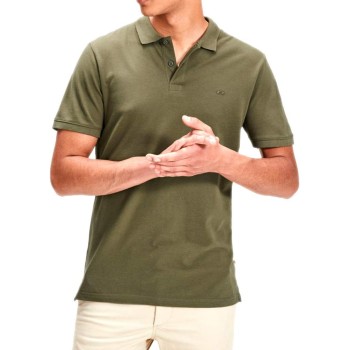JACK & JONES Polo Plain Shirt Collar Polo - XXL Verde (Olive Night Detail: Slim Fit)