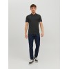 JACK & JONES Polo Plain Shirt Collar Polo - S Nero (Black Detail: Slim Fit) JACK & JONES Polo Plain Shirt Collar Polo - S Nero (Black Detail: Slim Fit)