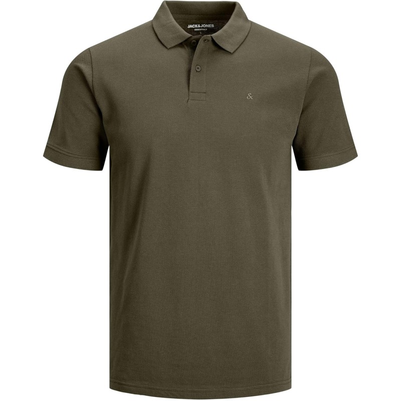 JACK & JONES Polo Plain Shirt Collar Polo - M Verde (Olive Night Detail: Slim Fit) JACK & JONES Polo Plain Shirt Collar Polo - M Verde (Olive Night Detail: Slim Fit)
