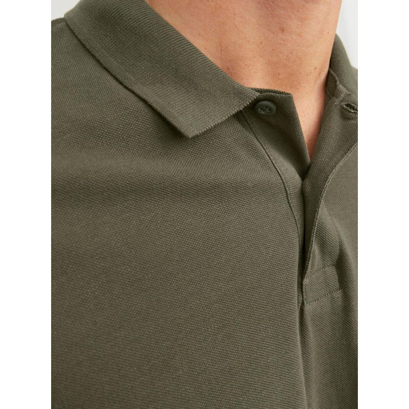 JACK & JONES Polo Plain Shirt Collar Polo - M Verde (Olive Night Detail: Slim Fit) JACK & JONES Polo Plain Shirt Collar Polo - M Verde (Olive Night Detail: Slim Fit)