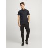 JACK & JONES Polo Plain Shirt Collar Polo - XXL Grigio (Dark Grey Melange Detail: Slim Fit - Melange) JACK & JONES Polo Plain Shirt Collar Polo - XXL Grigio (Dark Grey Melange Detail: Slim Fit - Melange)