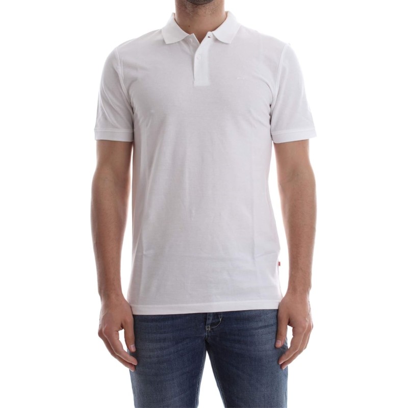 JACK & JONES Polo Plain Shirt Collar Polo - L Bianco (White Detail: Slim Fit) JACK & JONES Polo Plain Shirt Collar Polo - L Bianco (White Detail: Slim Fit)