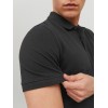 JACK & JONES Polo Plain Shirt Collar Polo - XS Nero (Black Detail: Slim Fit) JACK & JONES Polo Plain Shirt Collar Polo - XS Nero (Black Detail: Slim Fit)
