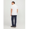JACK & JONES Polo Plain Shirt Collar Polo - M Bianco (White Detail: Slim Fit) JACK & JONES Polo Plain Shirt Collar Polo - M Bianco (White Detail: Slim Fit)