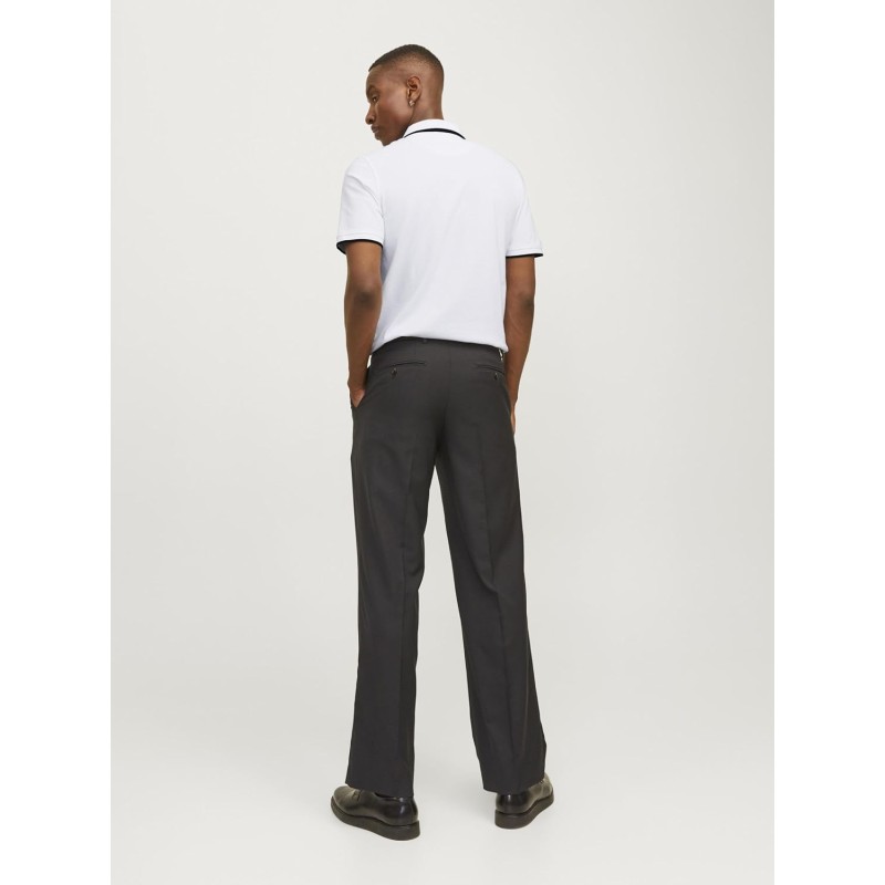 JACK & JONES Polo Plain Shirt Collar Polo - XL Bianco (White Detail: Slim Fit) JACK & JONES Polo Plain Shirt Collar Polo - XL Bianco (White Detail: Slim Fit)