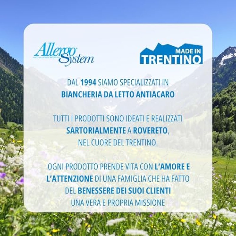 Allergosystem 2pz Federe Copricuscini Letto Matrimoniale Antiacaro 50x80cm - Dispositivo Medico Antiacaro e Anallergico MADE IN ITALY - Linea Nuvola - 50x80 cm (2-Pack)