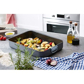 Alluflon Teglia per lasagne Tradition Italy in alluminio, nera, 42 x 29,5 x 7,5 cm - 40x28cm Alluflon Teglia per lasagne Tradition Italy in alluminio, nera, 42 x 29,5 x 7,5 cm - 40x28cm
