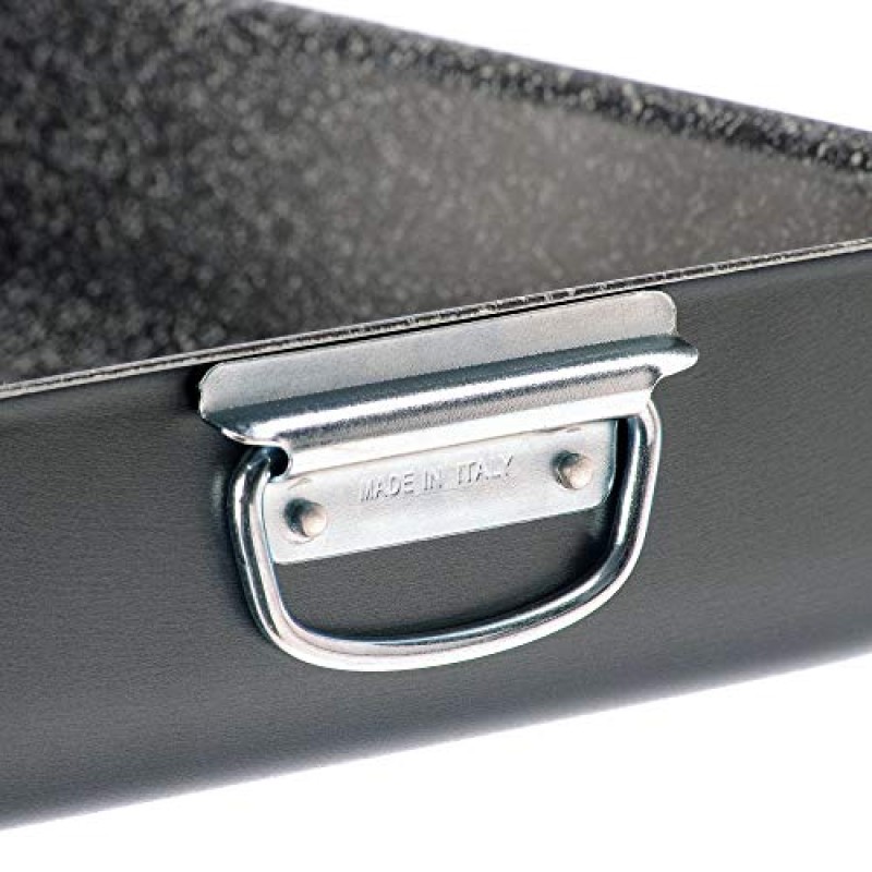 Alluflon Teglia per lasagne Tradition Italy in alluminio, nera, 42 x 29,5 x 7,5 cm - 40x28cm