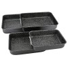 Alluflon Teglia per lasagne Tradition Italy in alluminio, nera, 42 x 29,5 x 7,5 cm - 40x28cm