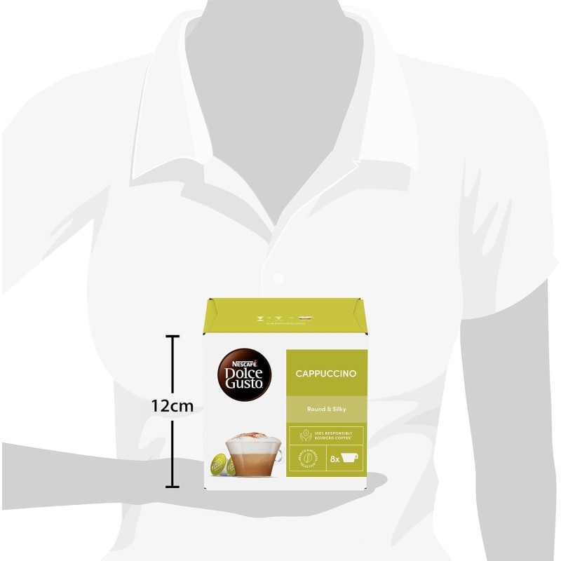 NESCAFÉ DOLCE GUSTO Cappuccino, 6 Confezioni da 16 Capsule (96 Capsule Compatibili Nescafé Dolce Gusto) NESCAFÉ DOLCE GUSTO Cappuccino, 6 Confezioni da 16 Capsule (96 Capsule Compatibili Nescafé Dolce Gusto)
