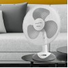 Ariete 847 Ventilatore da Tavolo, 3 velocità, Elica a 3 Pale, Funzione Oscillazione e Inclinazione, 40 W, Plastica, Bianco