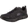 Skechers Track-scloric 52631-bbk, Sneakers Basse Uomo - 42 EU Black Leather Mesh Pu Trim Skechers Track-scloric 52631-bbk, Sneakers Basse Uomo - 42 EU Black Leather Mesh Pu Trim