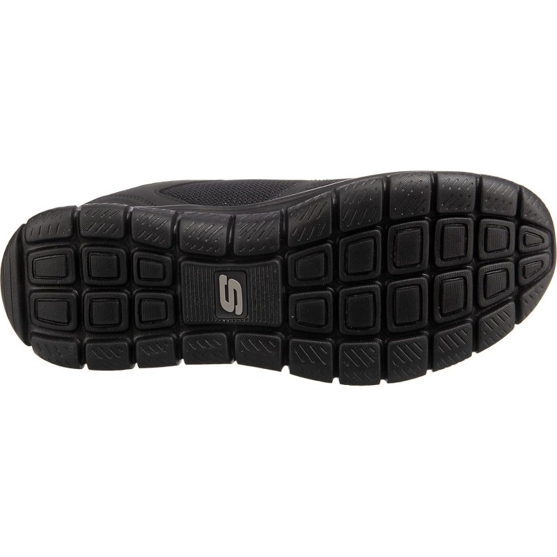 Skechers Track-scloric 52631-bbk, Sneakers Basse Uomo - 42 EU Black Leather Mesh Pu Trim Skechers Track-scloric 52631-bbk, Sneakers Basse Uomo - 42 EU Black Leather Mesh Pu Trim