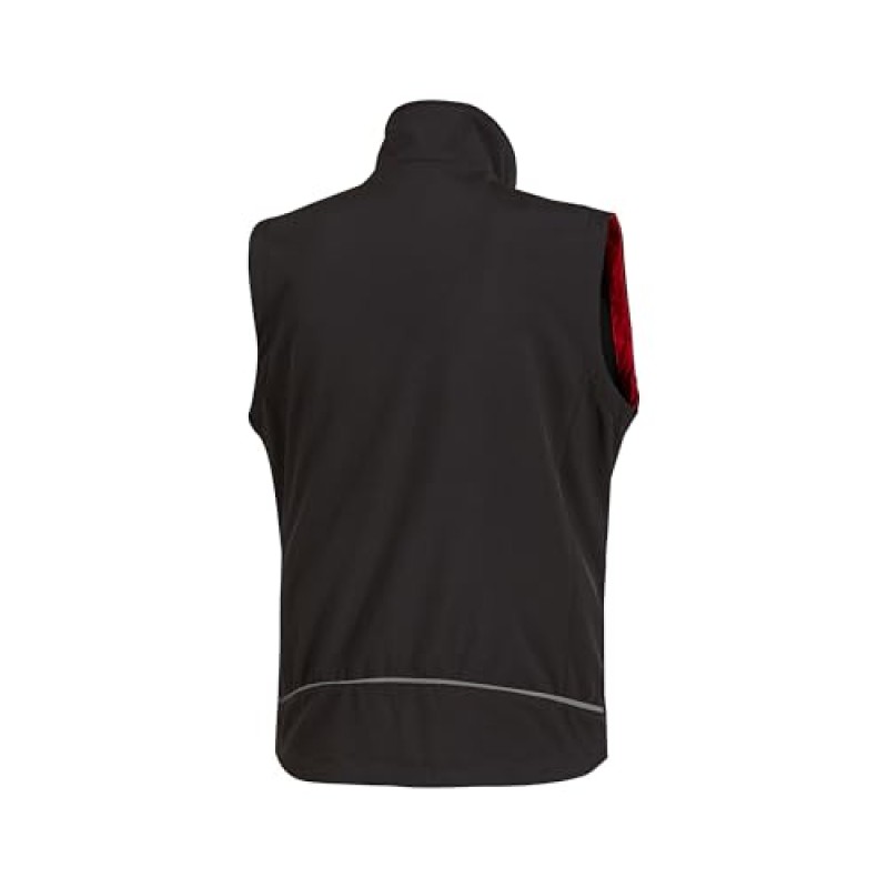 U-POWER | Gilet da Lavoro CLIMB, in Tessuto Soft Shell Stretch Traspirante Antivento e Idrorepellente, tasche frontali e portacellulare, fondo sagomato, 96% Poliestere 4% Elastane - L BLACK CARBON