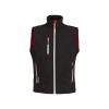 U-POWER | Gilet da Lavoro CLIMB, in Tessuto Soft Shell Stretch Traspirante Antivento e Idrorepellente, tasche frontali e portacellulare, fondo sagomato, 96% Poliestere 4% Elastane - L BLACK CARBON