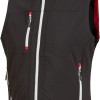 U-POWER | Gilet da Lavoro CLIMB, in Tessuto Soft Shell Stretch Traspirante Antivento e Idrorepellente, tasche frontali e portacellulare, fondo sagomato, 96% Poliestere 4% Elastane - L BLACK CARBON