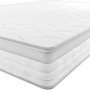 Amazon Basics Materasso Matrimoniale a molle insacchettate a 7 zone, Medio-rigido (H3), 160 x 190 x 21.5 cm, Bianco - 160 x 190 x 21.5 cm
