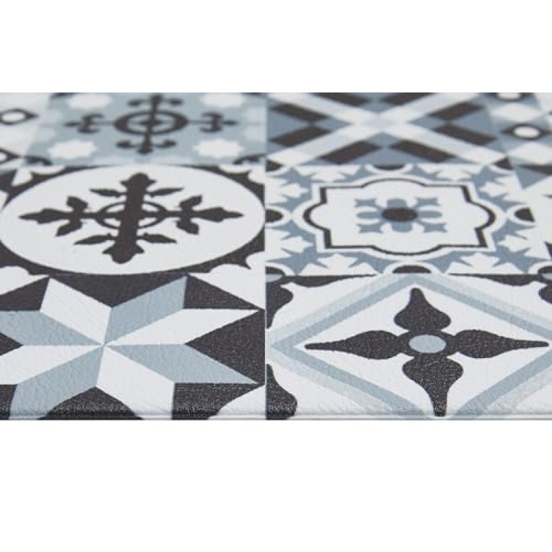 andiamo - Tappeto da Cucina in PVC con Superficie Liscia e Design Colorati, di Facile Manutenzione, Resistente e Privo di Sostanze nocive, Colore: Grigio, Dimensioni: 50 x 150 cm - 50 x 150 cm Grau