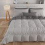 PETTI Artigiani Italiani - Trapunta Matrimoniale Invernale, Piumone Matrimoniale, Tinta Unita Double Face Grigio 100% Made in Italy - Matrimoniale Grigio