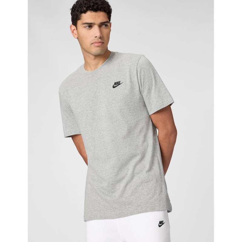 Nike M NSW Club Tee Maglietta Uomo (Pacco da 1) - S Dk Grey Heather Black Nike M NSW Club Tee Maglietta Uomo (Pacco da 1) - S Dk Grey Heather Black