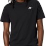 Nike M NSW Club Tee Maglietta Uomo (Pacco da 1) - S Black White 01