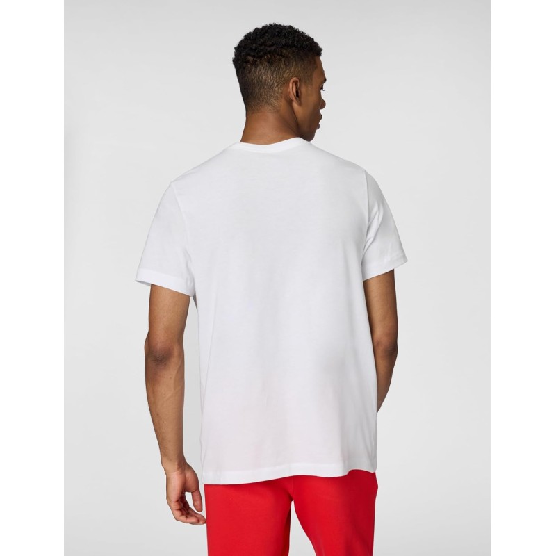 Nike M NSW Club Tee Maglietta Uomo (Pacco da 1) - XXL White Black University Red Nike M NSW Club Tee Maglietta Uomo (Pacco da 1) - XXL White Black University Red
