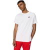 Nike M NSW Club Tee Maglietta Uomo (Pacco da 1) - XXL White Black University Red Nike M NSW Club Tee Maglietta Uomo (Pacco da 1) - XXL White Black University Red