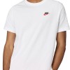 Nike M NSW Club Tee Maglietta Uomo (Pacco da 1) - XXL White Black University Red