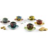 Excelsa Afrika Set 6 Tazzine Da Caffè Con Piattino 90 Ml, Porcellana, Multicolore, 6 x 6 x 5 cm 1.26 Kg Excelsa Afrika Set 6 Tazzine Da Caffè Con Piattino 90 Ml, Porcellana, Multicolore, 6 x 6 x 5 cm 1.26 Kg