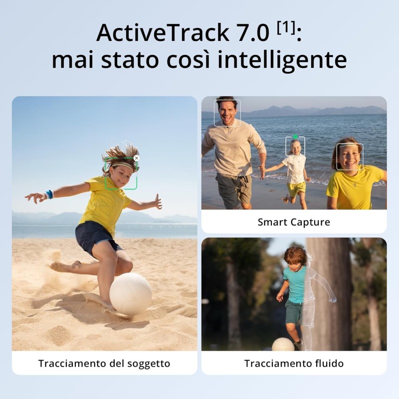 DJI Osmo Mobile 7 Stabilizzatore per iPhone, Android, Treppiede integrato, Ultra-leggero, Stabilizzatore 3 assi per smartphone, ActiveTrack 7.0, ShotGuides, Editing a un tocco, 10 ore di autonomia DJI Osmo Mobile 7 Stabilizzatore per iPhone, Android, Treppiede integrato, Ultra-leggero, Stabilizzatore 3 assi per smartphone, ActiveTrack 7.0, ShotGuides, Editing a un tocco, 10 ore di autonomia