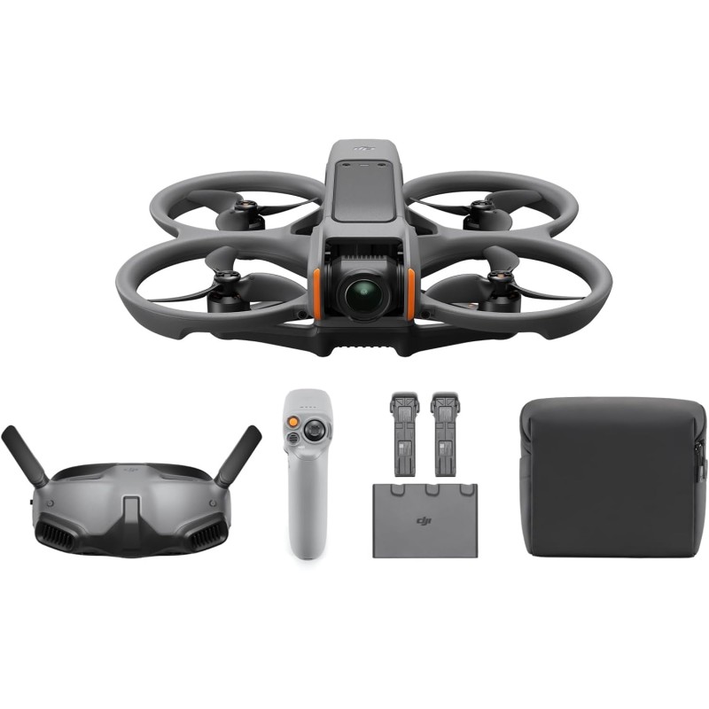 DJI Avata 2 Combo Explorer (tre batterie), drone FPV con fotocamera 4K, esperienza immersiva, paraeliche integrati, FOV da 155°, drone con fotocamera con Goggles Integra e RC Motion 2 DJI Avata 2 Combo Explorer (tre batterie), drone FPV con fotocamera 4K, esperienza immersiva, paraeliche integrati, FOV da 155°, drone con fotocamera con Goggles Integra e RC Motion 2