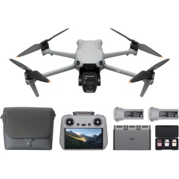 DJI Air 3S Combo Fly More (RC 2 con schermo), drone con fotocamera grandangolare CMOS 1" e teleobiettivo medio per adulti, 4K/60fps, rilevamento omnidirezionale e 3 batterie per volare più a lungo DJI Air 3S Combo Fly More (RC 2 con schermo), drone con fotocamera grandangolare CMOS 1" e teleobiettivo medio per adulti, 4K/60fps, rilevamento omnidirezionale e 3 batterie per volare più a lungo