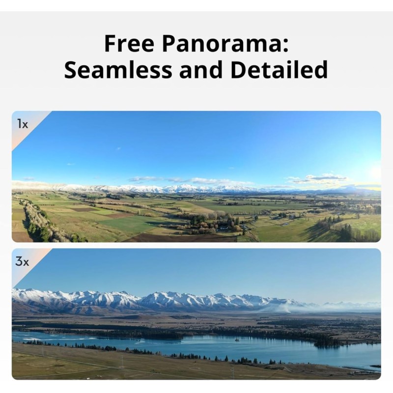 DJI Air 3S Combo Fly More (RC 2 con schermo), drone con fotocamera grandangolare CMOS 1" e teleobiettivo medio per adulti, 4K/60fps, rilevamento omnidirezionale e 3 batterie per volare più a lungo