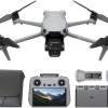 DJI Air 3S Combo Fly More (RC 2 con schermo), drone con fotocamera grandangolare CMOS 1" e teleobiettivo medio per adulti, 4K/60fps, rilevamento omnidirezionale e 3 batterie per volare più a lungo