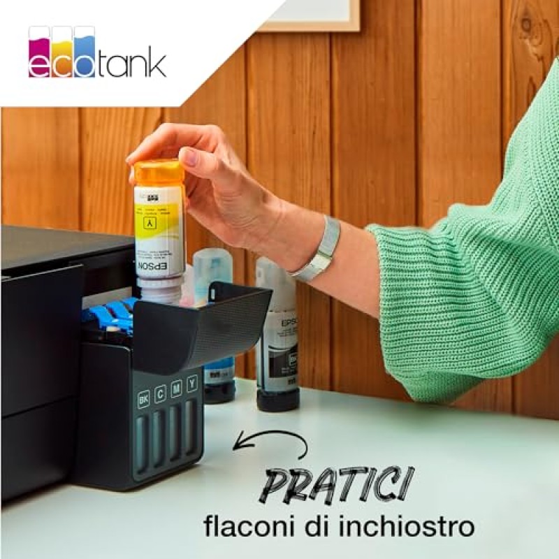 Epson C13T00P140 Bottiglia di Inchiostro - 65ml Nero