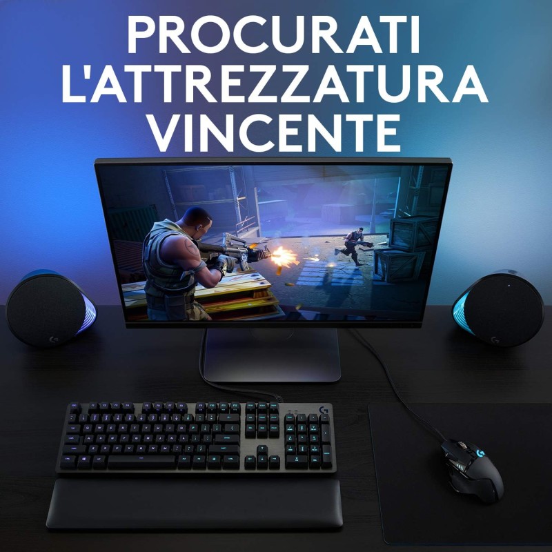 Logitech G G502 HERO Mouse Gaming Prestazioni Elevate, Sensore HERO 25K, 25.600 DPI, RGB, Pesi Regolabili, 11 Pulsanti Programmabili, Memoria Integrata, PC/Mac/Laptop, Nero